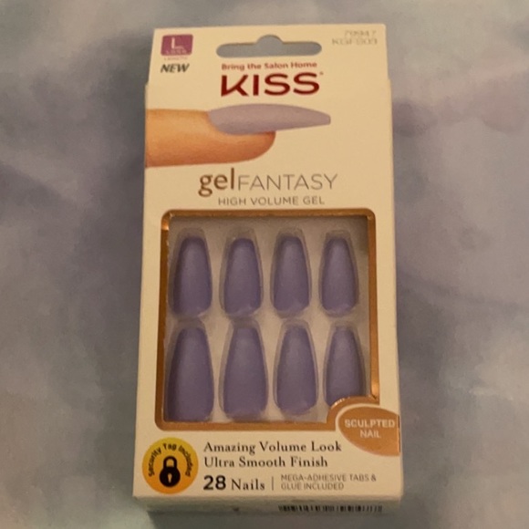 NWT Light Purple Matte Long Press On Nails - Picture 6 of 11